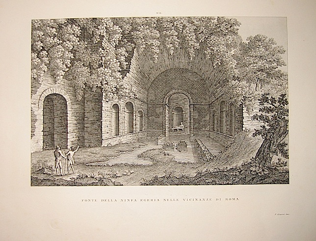 Giarré P. Fonte della Ninfa Egeria nella vicinanze di Roma 1845 Firenze 